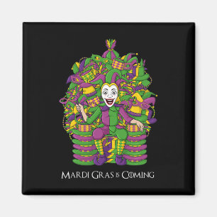 Aimant Joker Mardi Gras Trône Fun Boys Girls Kids