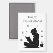 Aimant Jólabókaflóð - Livre islandais Flood, Poster Cadea (Recto/Verso)