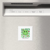 Aimant Joli 100 jours d'école professeur vert visage sour (In Situ (Lave-vaisselle))