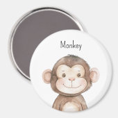 Aimant Joli Animal Singe (Recto/Verso)