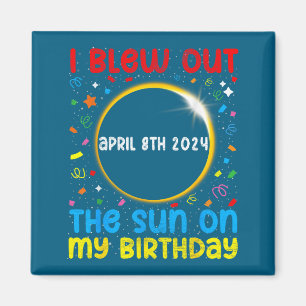 Aimant Joli Anniversaire Éclipse Totale de Soleil Avril