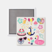 Aimant Joli Anniversaire Nautique (Recto/Verso)