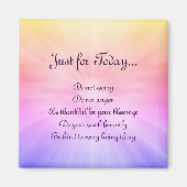 Aimant Joli arc-en-ciel Reiki Principes conception (Devant)