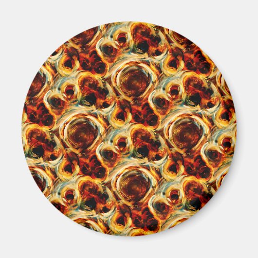 Aimant Joli brun sans soudure motif lancer oreiller lu (Devant)