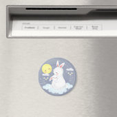 Aimant Joli Bunny aquarelle (In Situ (Lave-vaisselle))