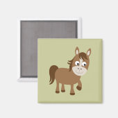 Aimant Joli cheval Brown (Recto/Verso)
