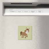 Aimant Joli cheval Brown (In Situ (Lave-vaisselle))