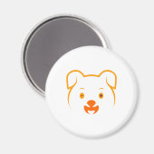 Aimant Joli chiot (Recto/Verso)