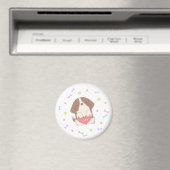 Aimant Joli chiot avec l'illustration de LUV (In Situ (Lave-vaisselle))