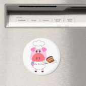 Aimant Joli Cochon Cuisinier (In Situ (Lave-vaisselle))