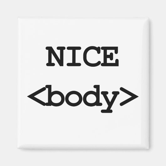 Aimant joli code html pour le corps (Devant)
