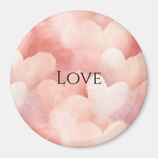 Aimant Joli Coeur rose (Devant)