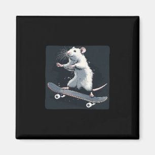 Aimant Joli Costume de Rat de Skateboard Pour Souris Et R