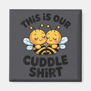 Aimant Joli Couple d'Abeilles Câlin Drôle Romantique