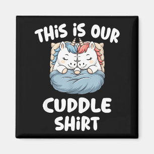 Aimant Joli Couple Licorne C'est Notre Câlin
