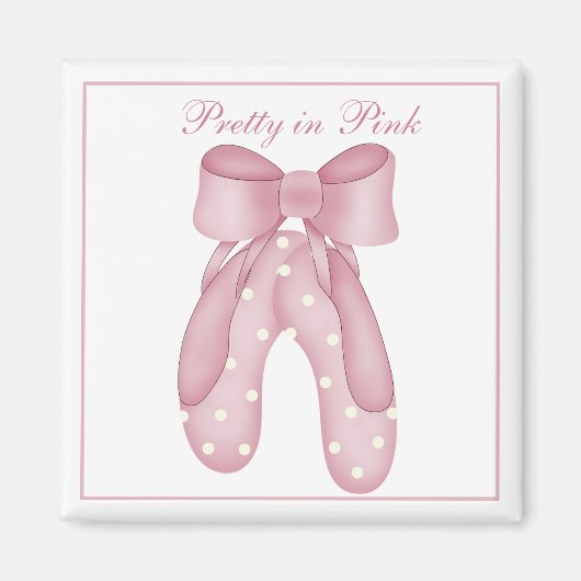 Aimant Joli dans l'aimant rose (Devant)