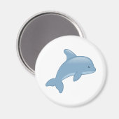 Aimant Joli dauphin de saut en caricature (Recto/Verso)
