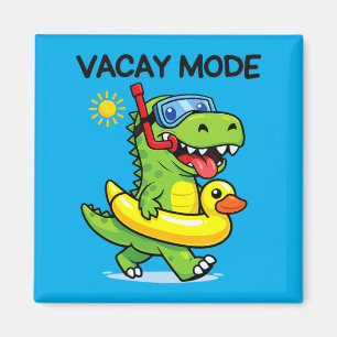 Aimant Joli Dinosaure T-Rex Mode Vacances Drôle Famille