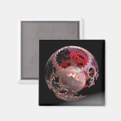 Aimant Joli en Cogs Rose (Recto/Verso)