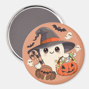 Aimant Joli fantôme de Halloween de style Kawaii