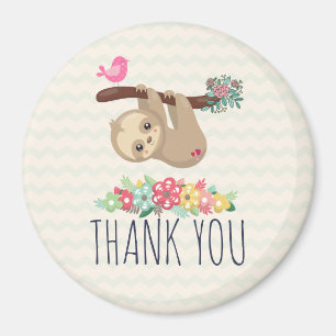 Aimant Joli fentes Brown accrochées à l'envers du Merci