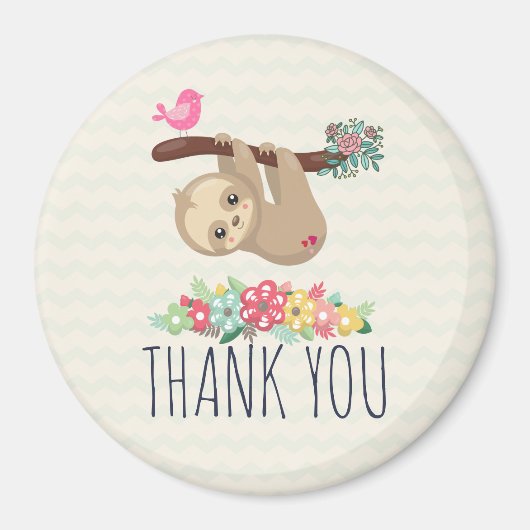 Aimant Joli fentes Brown accrochées à l'envers du Merci (Devant)