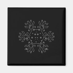 Aimant Joli Flocon De Neige T Chemise Amateur De Neige Sk