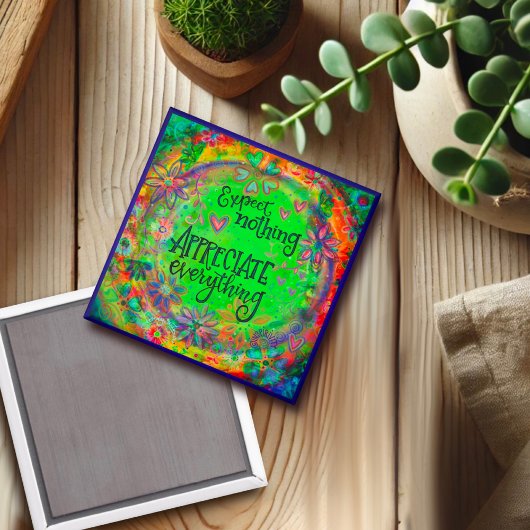 Aimant Joli Floral Apprécier Tout Inspirationnel