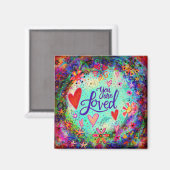 Aimant Joli Floral Vous êtes Aimé Ami Inspirivity (Recto/Verso)