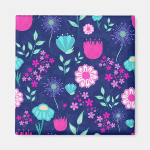 Aimant Joli fond à motif floral