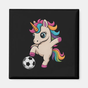 Aimant Joli Footballeur Licorne Juste Fille Qui Aime Donn