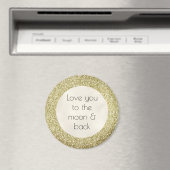 Aimant Joli Gold Glitzy Parties scintillant Love (In Situ (Lave-vaisselle))