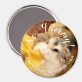 Aimant Joli Hamster So Yummy (Recto/Verso)