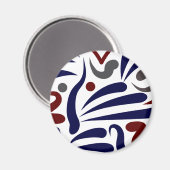 Aimant Joli motif abstrait (Recto/Verso)