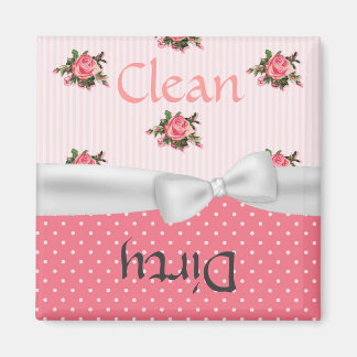 Aimant Joli Motif avec Roses Roses Roses Rose Lave-vaisse