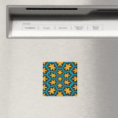 Aimant Joli Motif de fleurs Abstraites (In Situ (Lave-vaisselle))