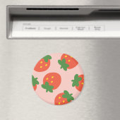 Aimant Joli motif de fraise (In Situ (Lave-vaisselle))