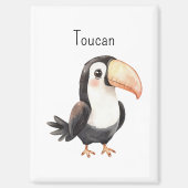 Aimant Joli oiseau animal toucan (Recto)