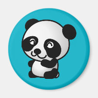 Joli ours de panda blanc et noir