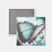 Aimant Joli papillon Aqua (Recto/Verso)