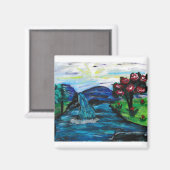 Aimant Joli paysage (Recto/Verso)
