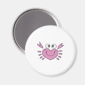Aimant joli petit crabe coeur (Recto/Verso)