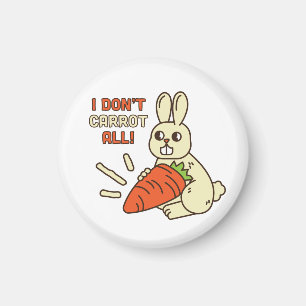 Aimant Joli Petit Lapin Tenant Sa Carotte