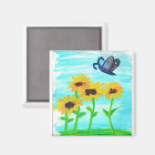 Aimant Joli Petit Tournesol (Recto/Verso)