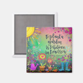 Aimant Joli Plante un Jardin Trendy Plutôt Inspirivity (Recto/Verso)