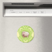 Aimant Joli porc rose (In Situ (Lave-vaisselle))