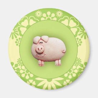Aimant Joli porc rose