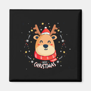 Aimant Joli Renne Joyeux Noël Joyeux Noël Bonne Année