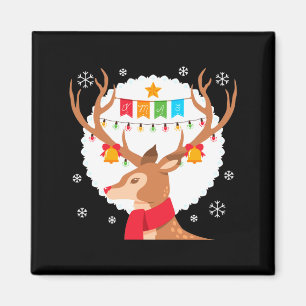 Aimant Joli Renne Joyeux Noël Joyeux Noël Bonne Année