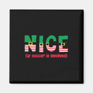 Aimant Joli si le football est impliqué Funny Sports Noël